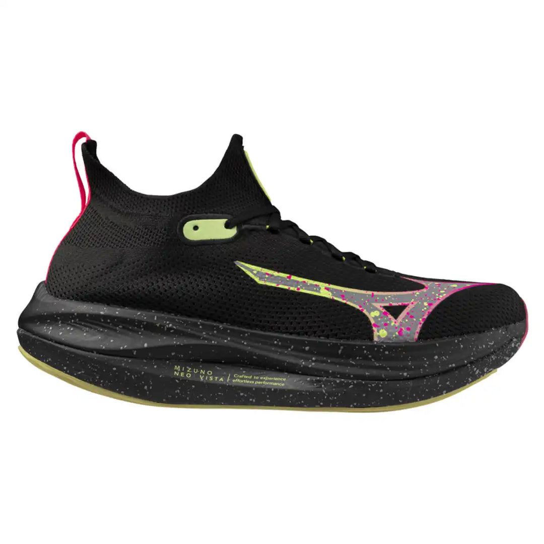 Mizuno Neo Vista Unisex | Black/silver/pink Tetra running shoes